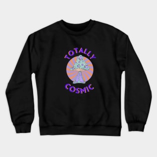 totally cosmic mushroom Crewneck Sweatshirt